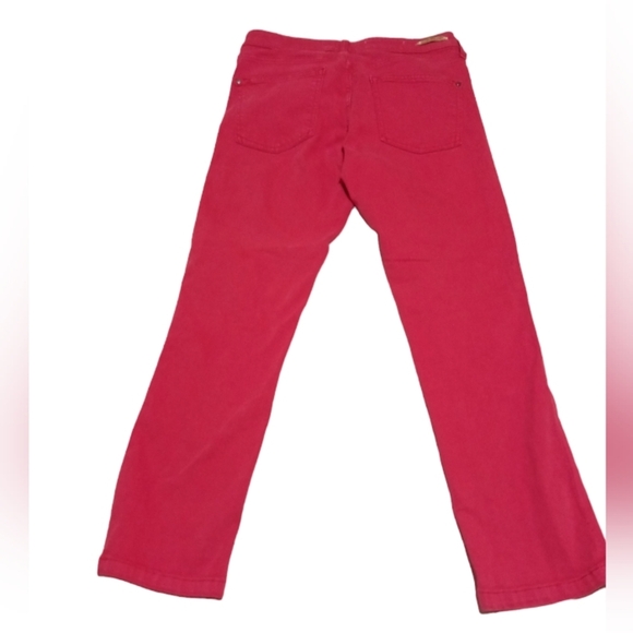 Anthropologie Pilcro And The Letterpress Red Mid Rise Skinny Jeans Sz 28 - Picture 4 of 8